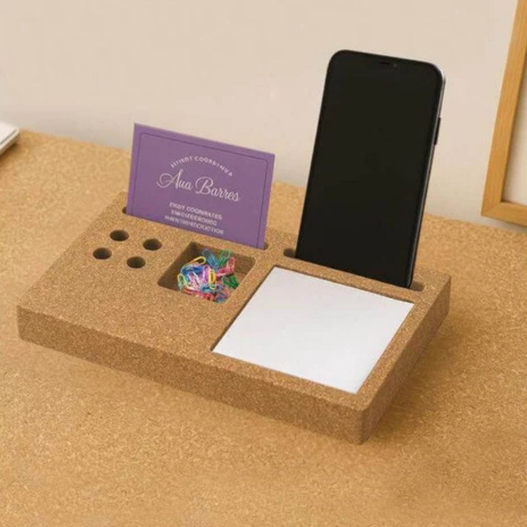 Eco-friendly Cork Desk Organizer